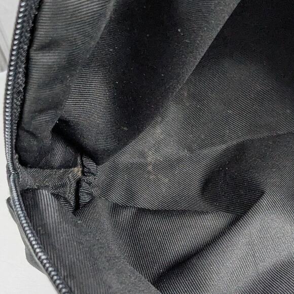 Authentic 90s Vintage Moschino Redwall 40970 Black and Gold Zip Pouch Bag *READ - Picture 14 of 15